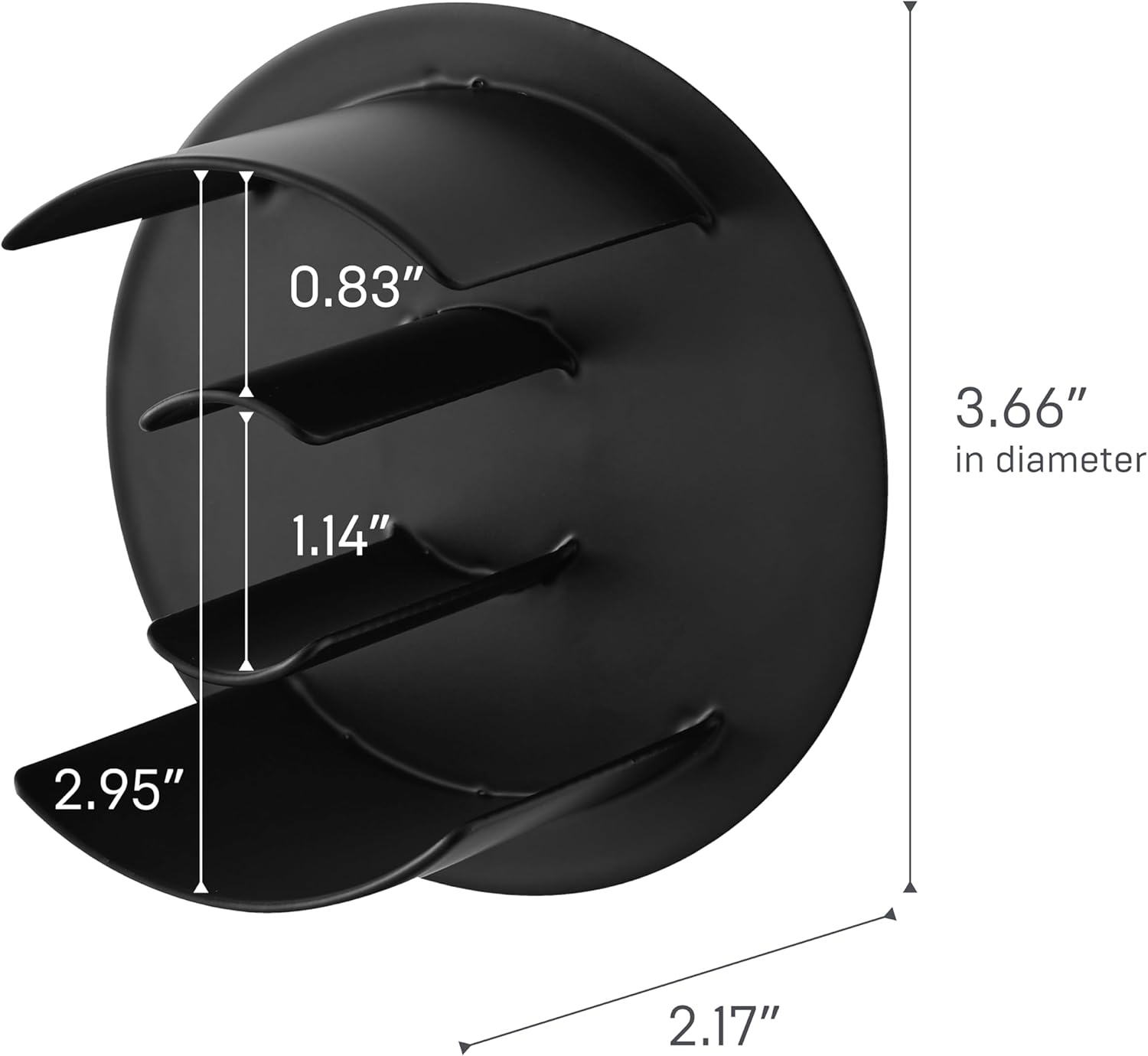 image:imageYamazaki Home Tower Tape Dispenser With Magnetic Mount Office Supplies Holder EasyMount Design Tape And Rubber Bands Organizer SteelBlack