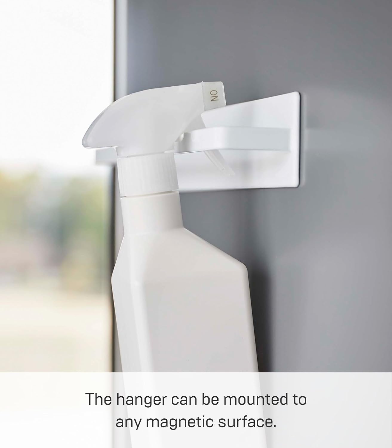 image:imageYamazaki Home Tower Wide Magnetic Kitchen Dish Towel Hanger Rack Holder for Refrigerator Or Wall SteelWhite