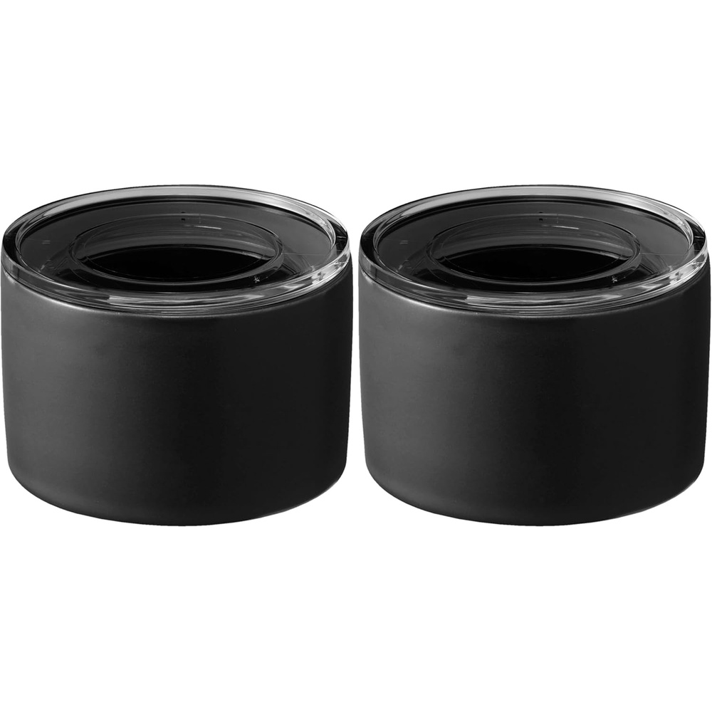 image:imageYAMAZAKI Home Tower Ceramic Food Storage ContrainersCanisters With Airtight Lid Small 1 Cup 240 MillilitersNegro