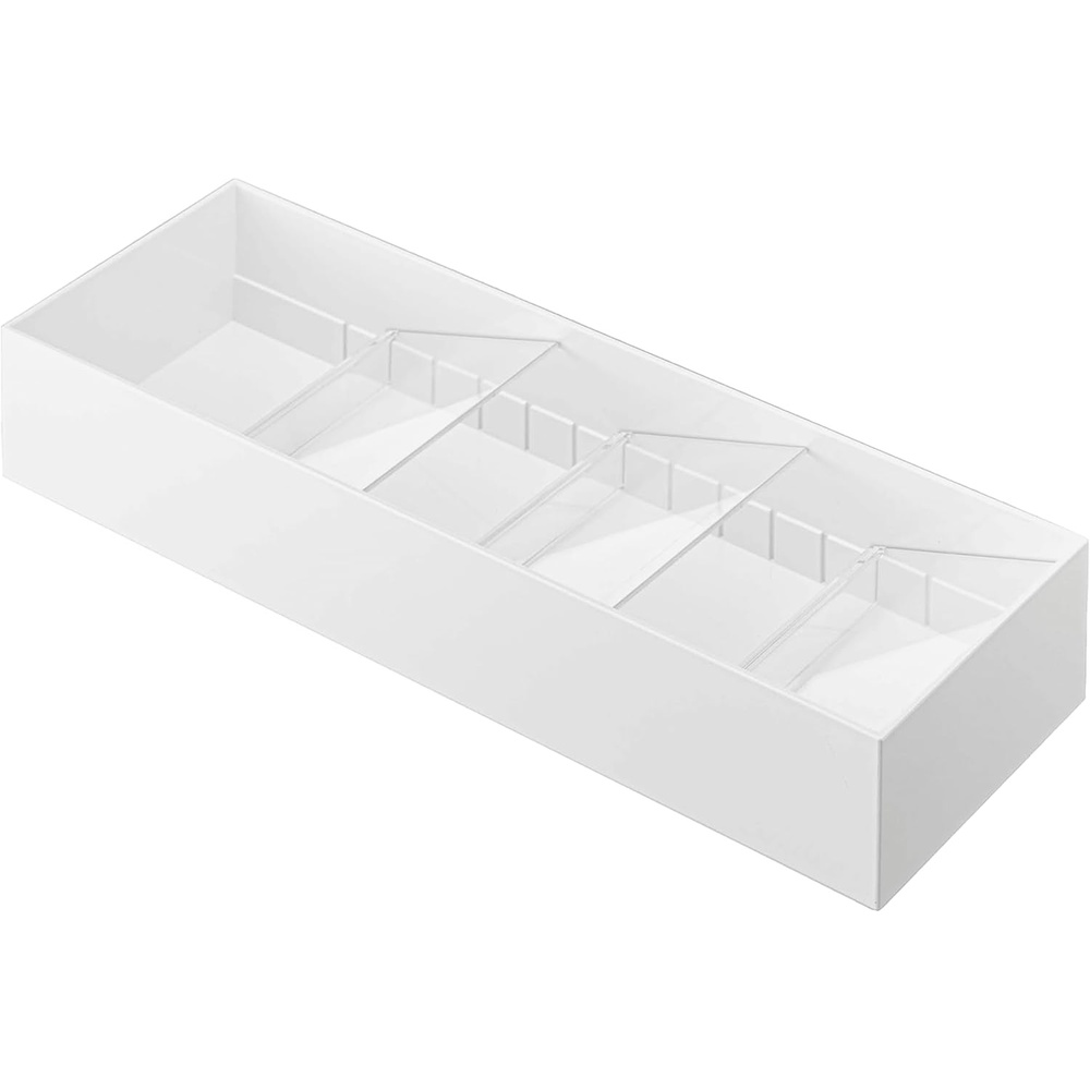 image:imageYAMAZAKI Home Tower Cutlery Drawer Organizer Kitchen Silverware Utensil Storage Tray Expandable Ii Abs PlasticWhite