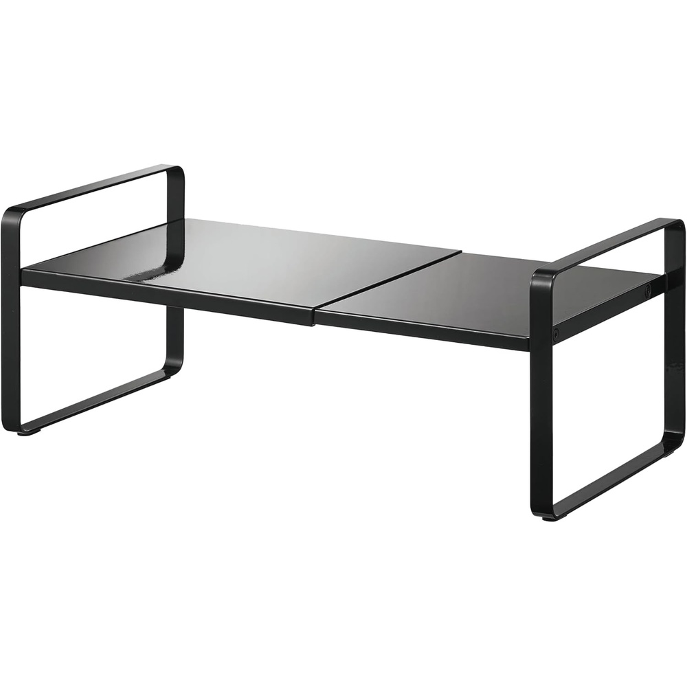 image:imageYAMAZAKI Home Tower Expandable Support Rack Kitchen Storage Shelf Organizer Small SteelBlack