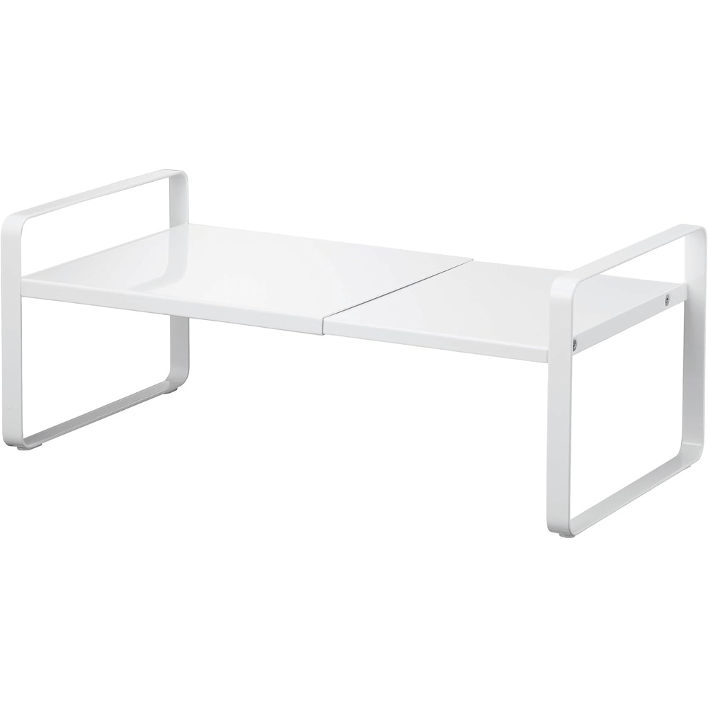 image:imageYAMAZAKI Home Tower Expandable Support Rack Kitchen Storage Shelf Organizer Small SteelWhite