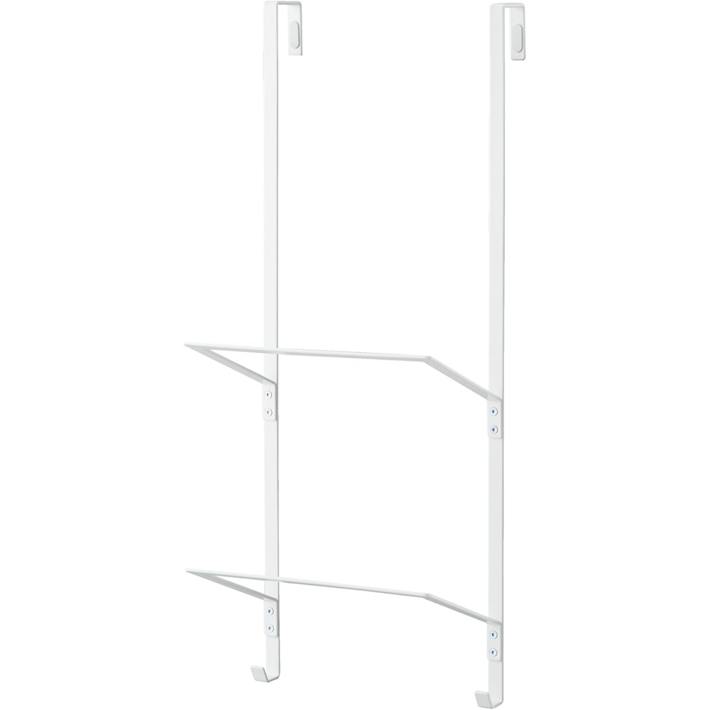 image:imageYAMAZAKI Home Tower OverTheDoor Yoga Mat Storage Hanger 3Tier Organizer for Foam Rollers Backpacks Hats Bags Extra Closet Space Saver SteelWhite