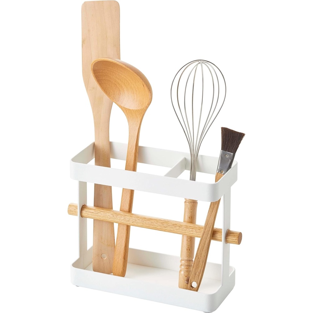 image:imageYAMAZAKI Home Wide Tool Stand Kitchen Utensil Holder Cooking Storage Organizer No Assembly Req