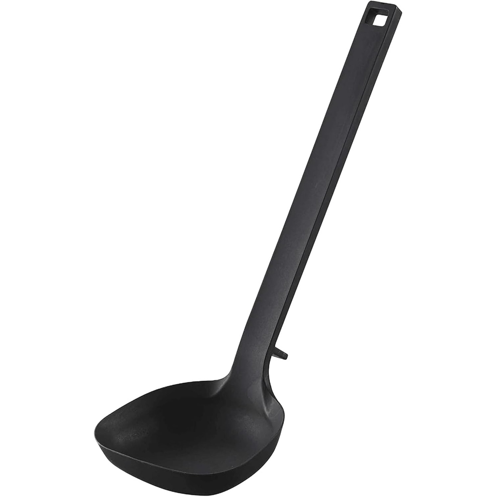 image:imageYamazaki Home Silicone Kitchen Tongs Silicone No Assembly Req BlackLadle
