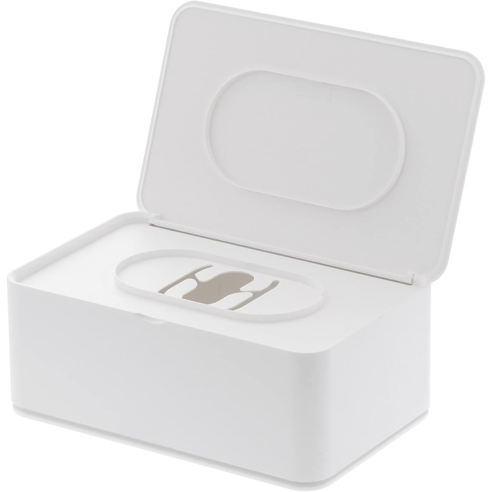image:imageYamazaki Home Smart Wet Tissue Case Flushable Wet Wipes Holder Dispenser Storage Box Container for Bathroom Abs PlasticWhite