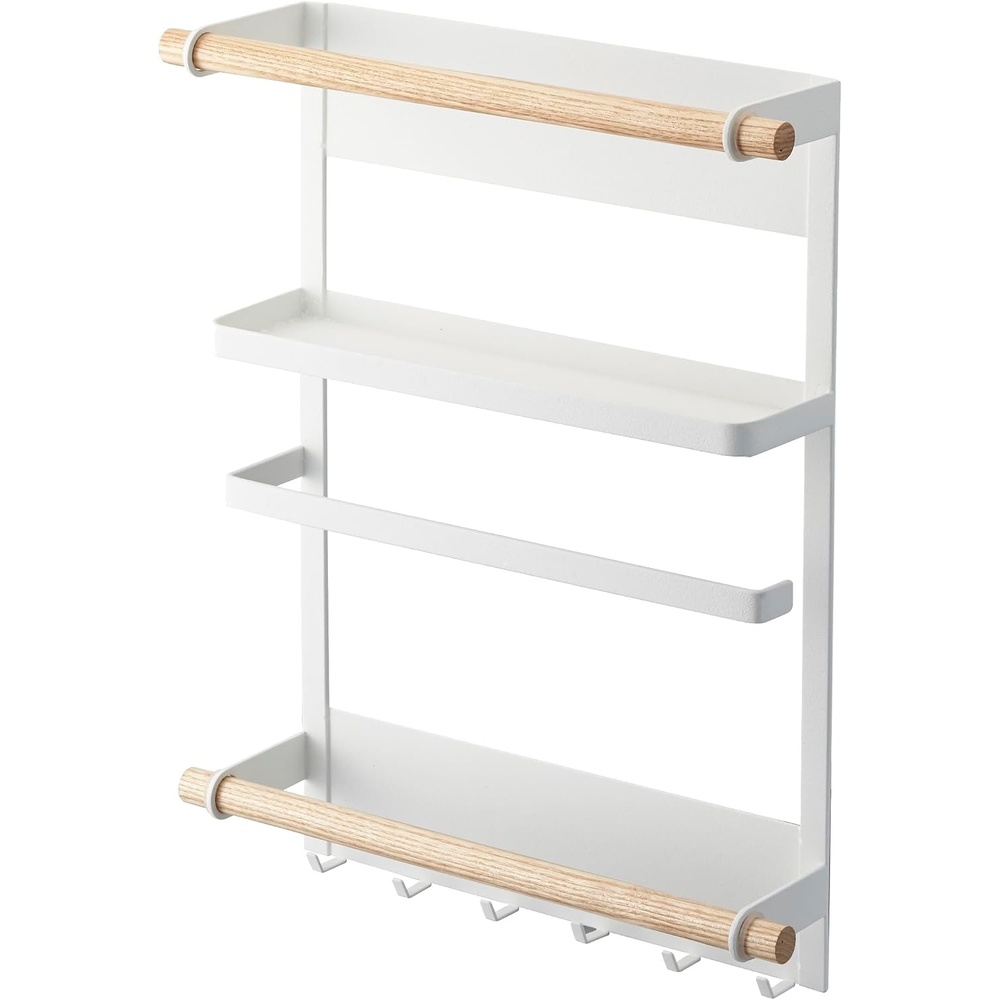 image:imageYamazaki Home Tosca Magnetic Kitchen Storage Rack Refrigerator Organizer Wall Holder