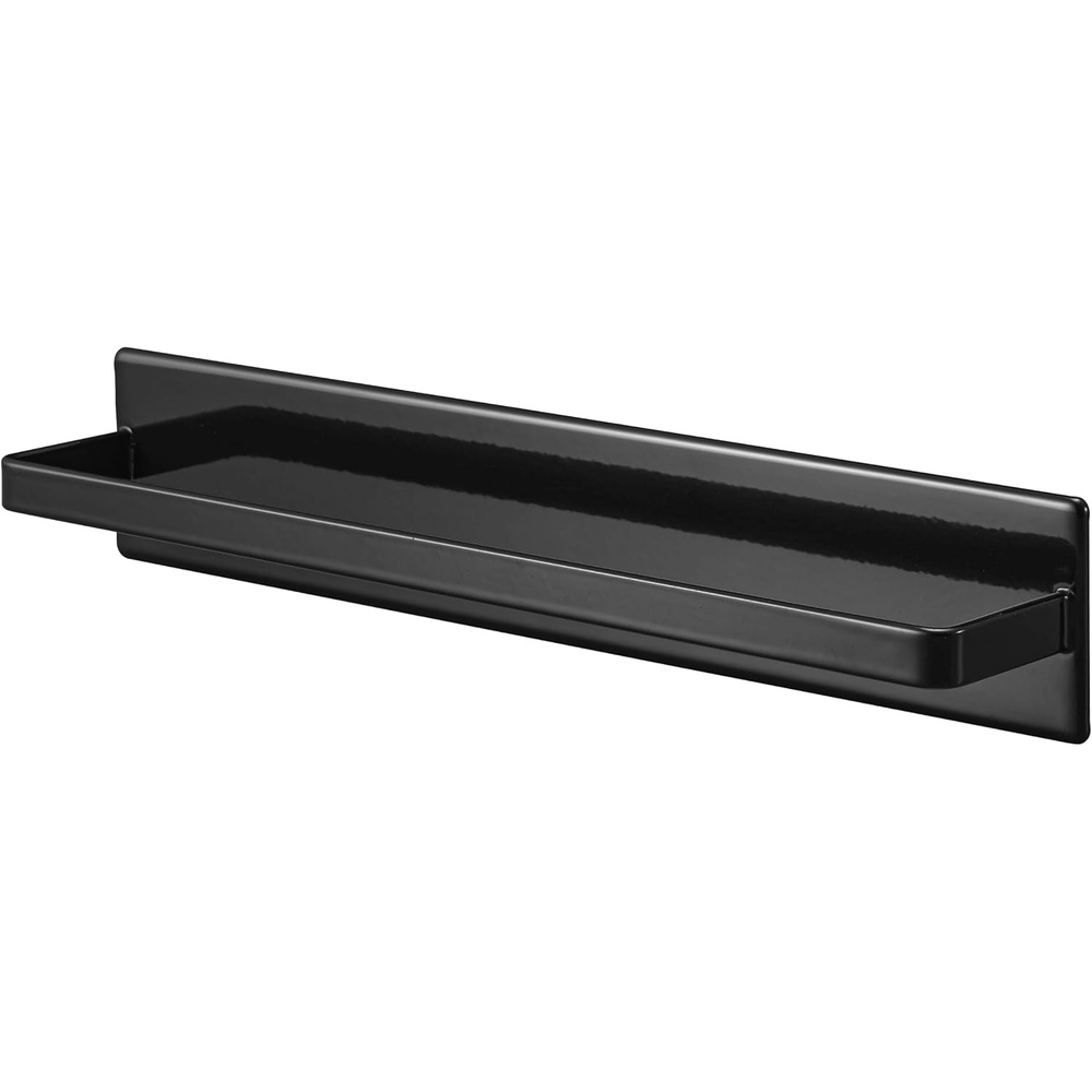 image:imageYamazaki Home Tower Wide Magnetic Kitchen Dish Towel Hanger Rack Holder for Refrigerator Or Wall SteelBlack