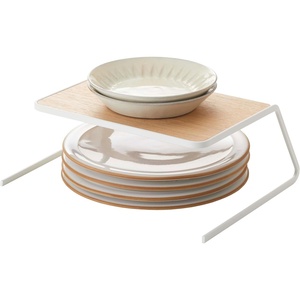 YAMAZAKI Home Dish Riser – Kitchen Cabinet Shelf and Organizer – No Assembly Req.(Small)