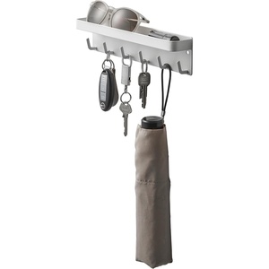 YAMAZAKI Home Magnetic Key Rack with Tray Steel One Size Black(White)