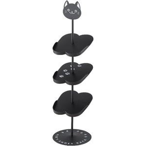 YAMAZAKI Home Other Bunny Children’s Shoe Rack – Kid’s Shoe Organizer, 26″ – Steel – Holds 3 Pairs of Shoes(Black)