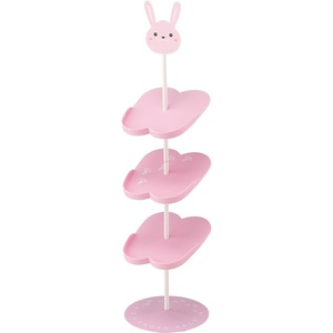 YAMAZAKI Home Other Bunny Children’s Shoe Rack – Kid’s Shoe Organizer, 26″ – Steel – Holds 3 Pairs of Shoes(Pink)