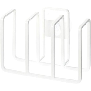 YAMAZAKI Home Plate 3 Sponge Holder – Steel Rack Organizer for Kitchen Sink – Steel