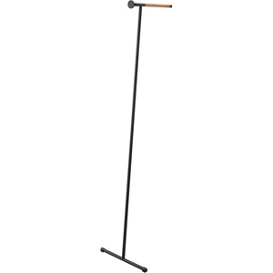 YAMAZAKI Home Tower Clothes Ironer Steamer Hanger Drying Rack Wall Leaning Stand for Clothing Bags Or Hats, 64″ – Steel + Wood(Black)