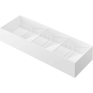 YAMAZAKI Home Tower Cutlery Drawer Organizer – Kitchen Silverware Utensil Storage Tray – Expandable Ii – Abs Plastic(White)