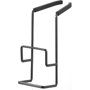 YAMAZAKI Home Tower Faucet-Hanging Sponge Holder – Kitchen Organizer Sink Rack Basket – Single – Steel(Black)
