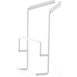 YAMAZAKI Home Tower Faucet-Hanging Sponge Holder – Kitchen Organizer Sink Rack Basket – Single – Steel(White)