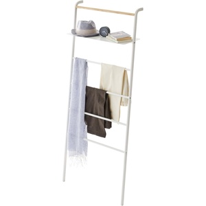 YAMAZAKI Home Tower Leaning Ladder Rack, Space Saving – Shelf, 63″ – Steel