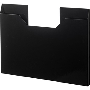 YAMAZAKI Home Tower Magnetic Placemat Organizer Rack, Pocket Wall File For Fridge – Steel(Black)