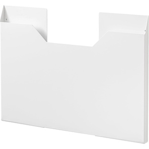 YAMAZAKI Home Tower Magnetic Placemat Organizer Rack, Pocket Wall File For Fridge – Steel(White)