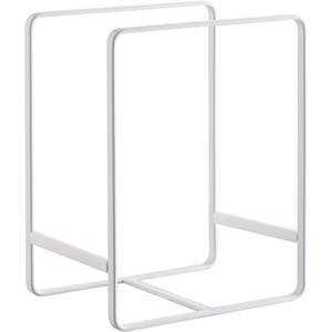 YAMAZAKI Home Tower Plate Rack/Dish Stand/Dish Storage/Plate Holder – Large – Steel(White)