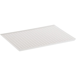 YAMAZAKI Home Tower Sink-Side Draining Mat – Kitchen Dish Rack Tray Drainer – Abs Plastic(White)