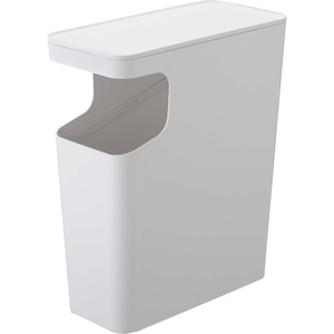 YAMAZAKI home Tower Side table and Trash can Black(White)