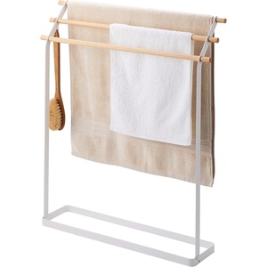 Yamazaki Home Bath Towel Hanger – Bathroom Holder Rack Organizer(White)