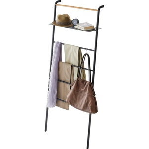 Yamazaki Home Leaning Ladder with Shelf, Space Saving