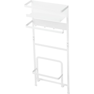 Yamazaki Home Plate Laundry Accessory Organizer | Magnet – Large – Steel(White)