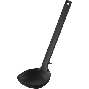 Yamazaki Home Silicone Kitchen Tongs, Silicone, No Assembly Req., Black(Ladle)