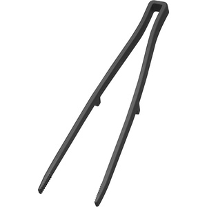 Yamazaki Home Silicone Kitchen Tongs, Silicone, No Assembly Req., Black(Tweezers)