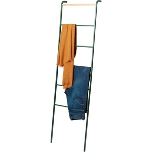 Yamazaki Home Tower Leaning Ladder Rack, Space Saving – Ladder, 63″ – Steel(Forest Green)