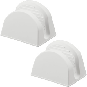 Yamazaki Home Tower Magnetic Pot Holders – Set of 2, Heat Resistant Silicone Oven Mitts, Durable Insulated Hot Pads, Magnetic Storage – Silicone(White)