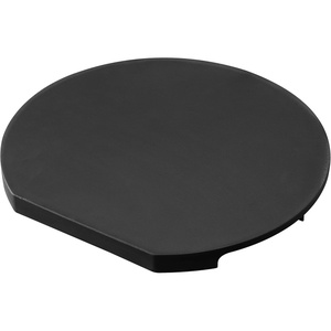 Yamazaki Home Tower Round Cutting Board – Magnetic Mounting, Dishwasher Safe, Non-Slip Surface – Ideal For Pizza And Ingredient Prep – Polypropylene(Black)