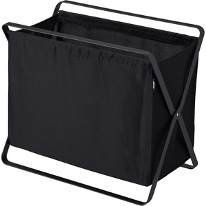 Yamazaki Home Tower Space Saving Storage Hamper – Floor, 16″ – Steel – 8.5 Gallon, 32 Liters(Black)