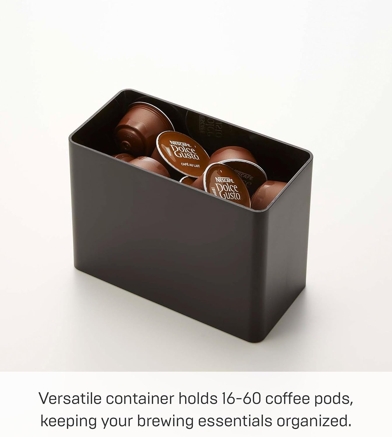 image:imageYAMAZAKI Home Tower Coffee Filter Holder Cone Filter Or Coffee Pod Storage Container Case Polypropylene Black