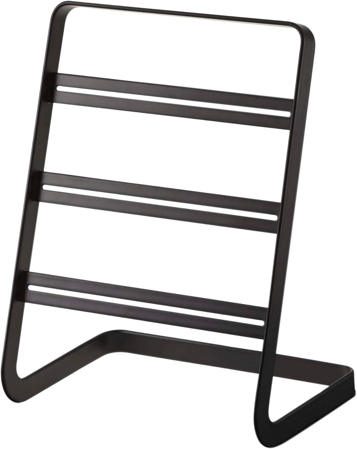image:imageYAMAZAKI Home Tower Earring Display Stand Holder for Jewelry Organization SteelBlack