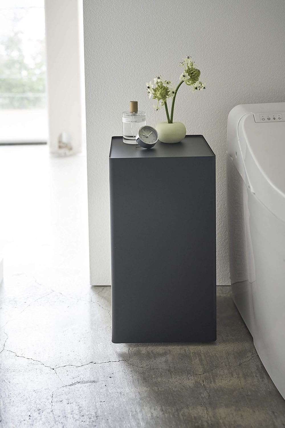 image:imageYAMAZAKI Home Tower Rolling Toilet Paper Stocker Steel Holds Up to 12 Rolls of Toilet PaperBlack