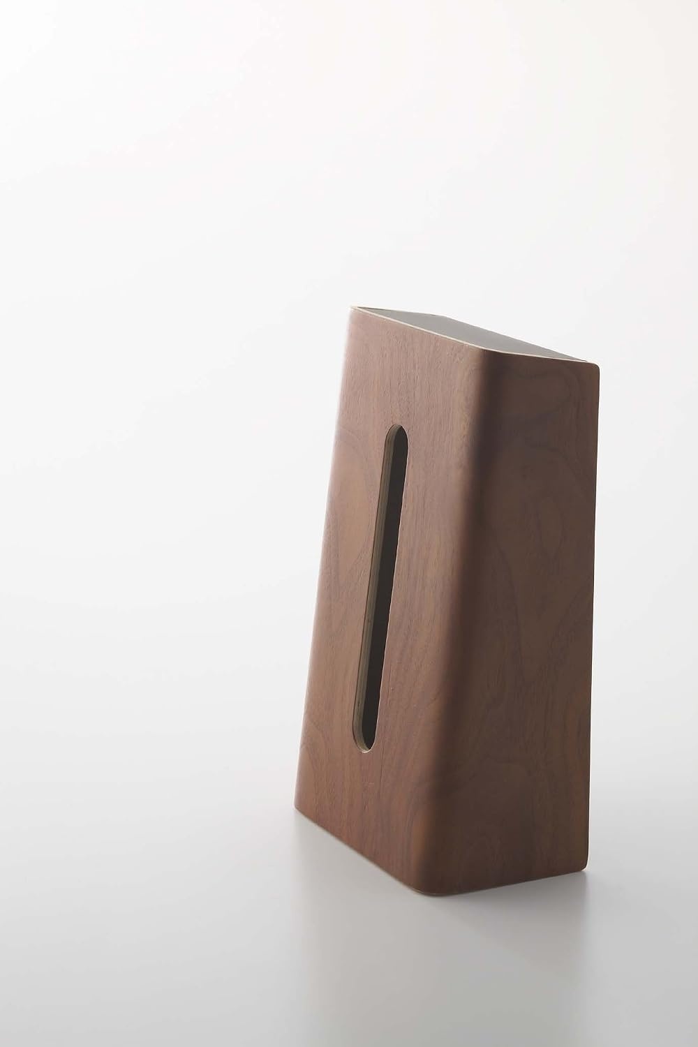 image:imageYamazaki Home Rin Tissue Paper Case with Removable Wooden Lid Tissue Or Toilet Paper Or Paper Towel Rectangular Storage Holder for Kitchen Bathroom Or Bedroom Polystone Braun