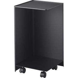 YAMAZAKI Home Tower Rolling Toilet Paper Stocker – Steel – Holds Up to 12 Rolls of Toilet Paper(Black)