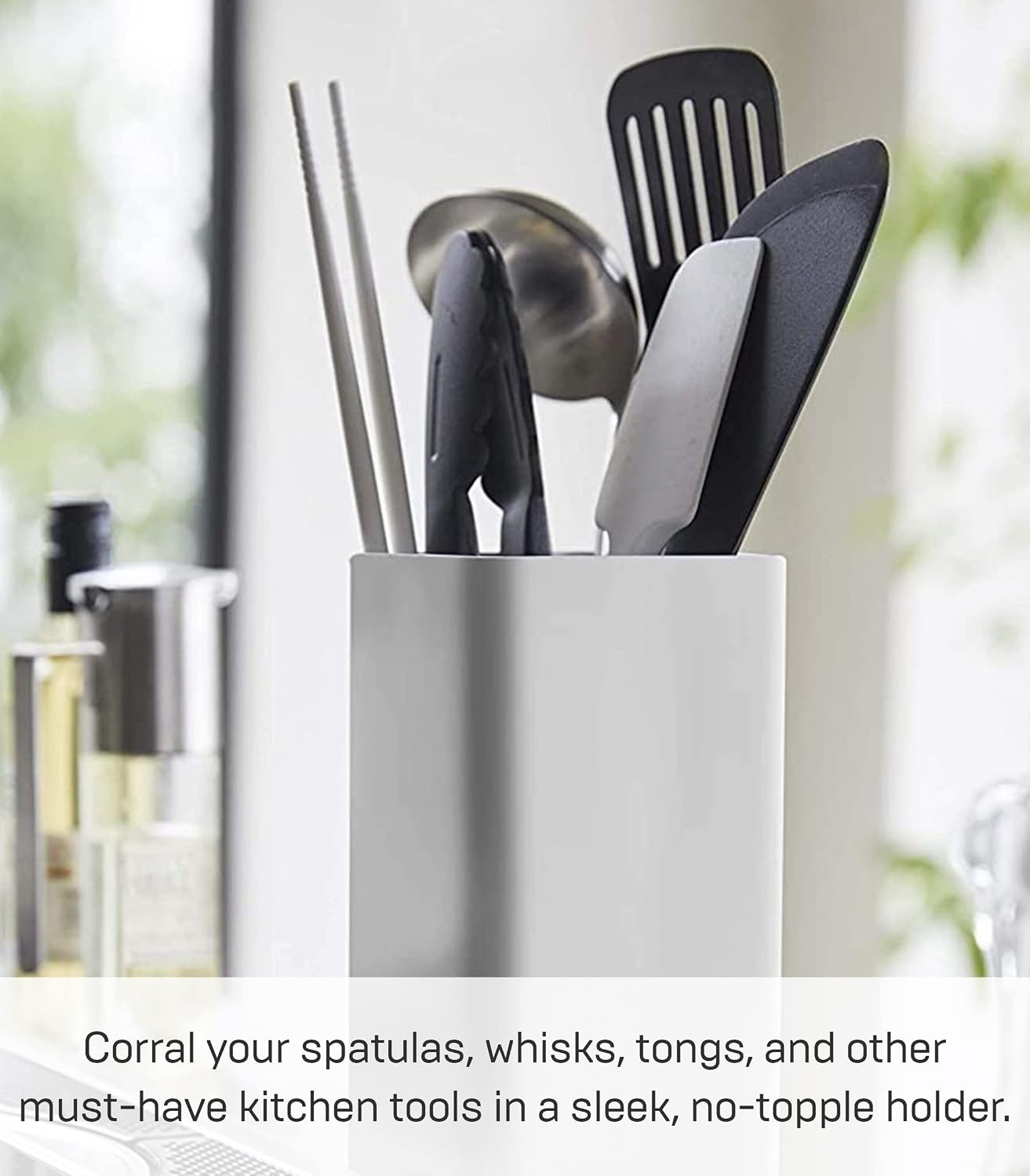 image:imageYAMAZAKI Home Plate Kitchen Utensil Holder Steel