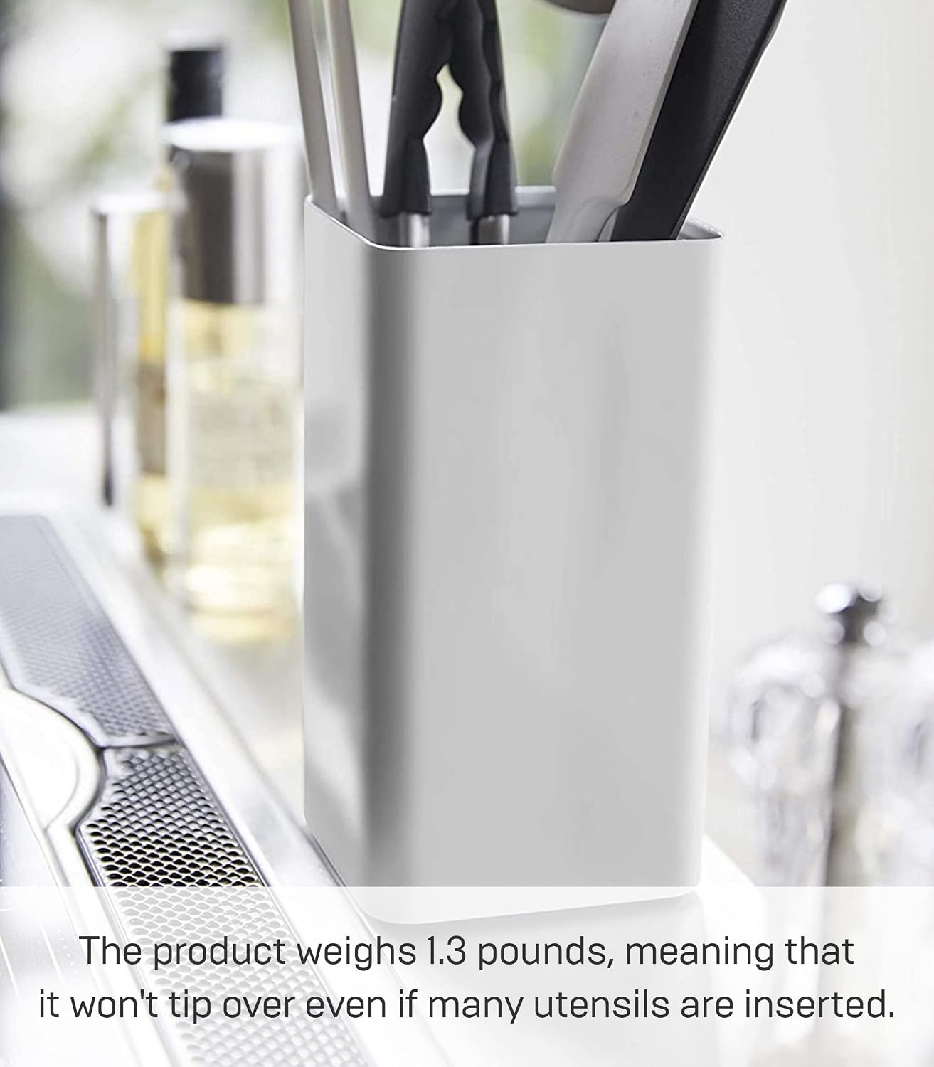 image:imageYAMAZAKI Home Plate Kitchen Utensil Holder Steel