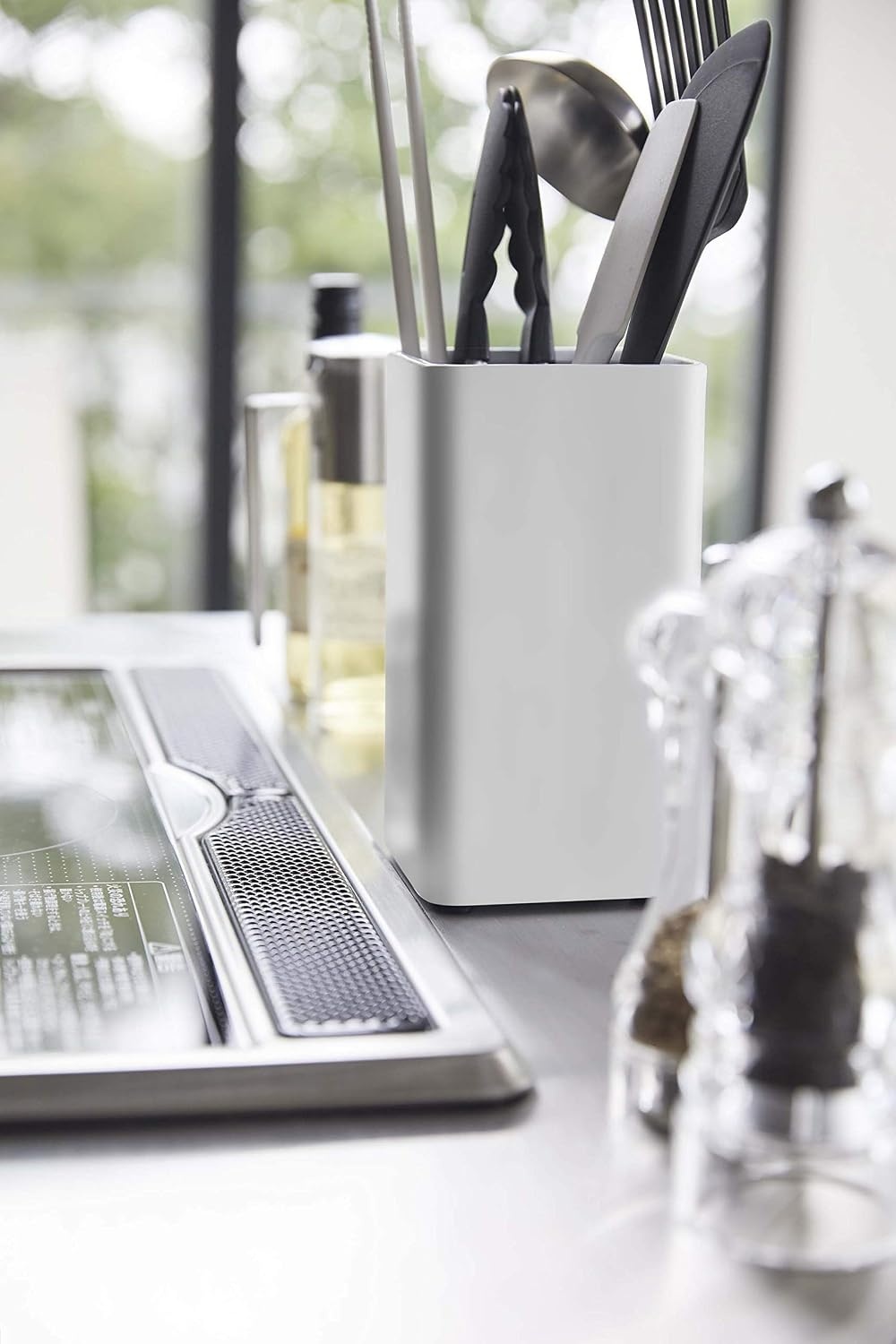 image:imageYAMAZAKI Home Plate Kitchen Utensil Holder Steel
