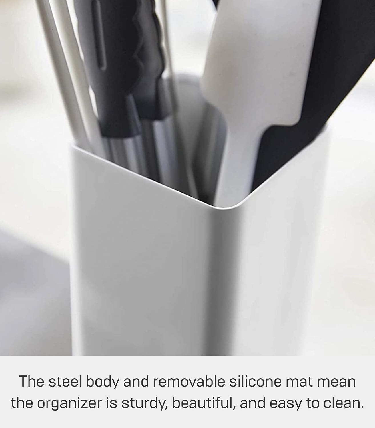 image:imageYAMAZAKI Home Plate Kitchen Utensil Holder Steel