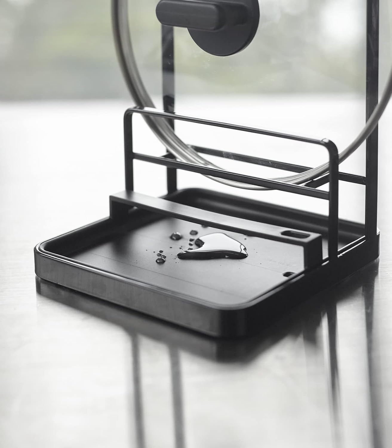 image:imageYAMAZAKI Home Tower Cooking Tool And Lid Station Kitchen Utensil Organizer Stand Steel