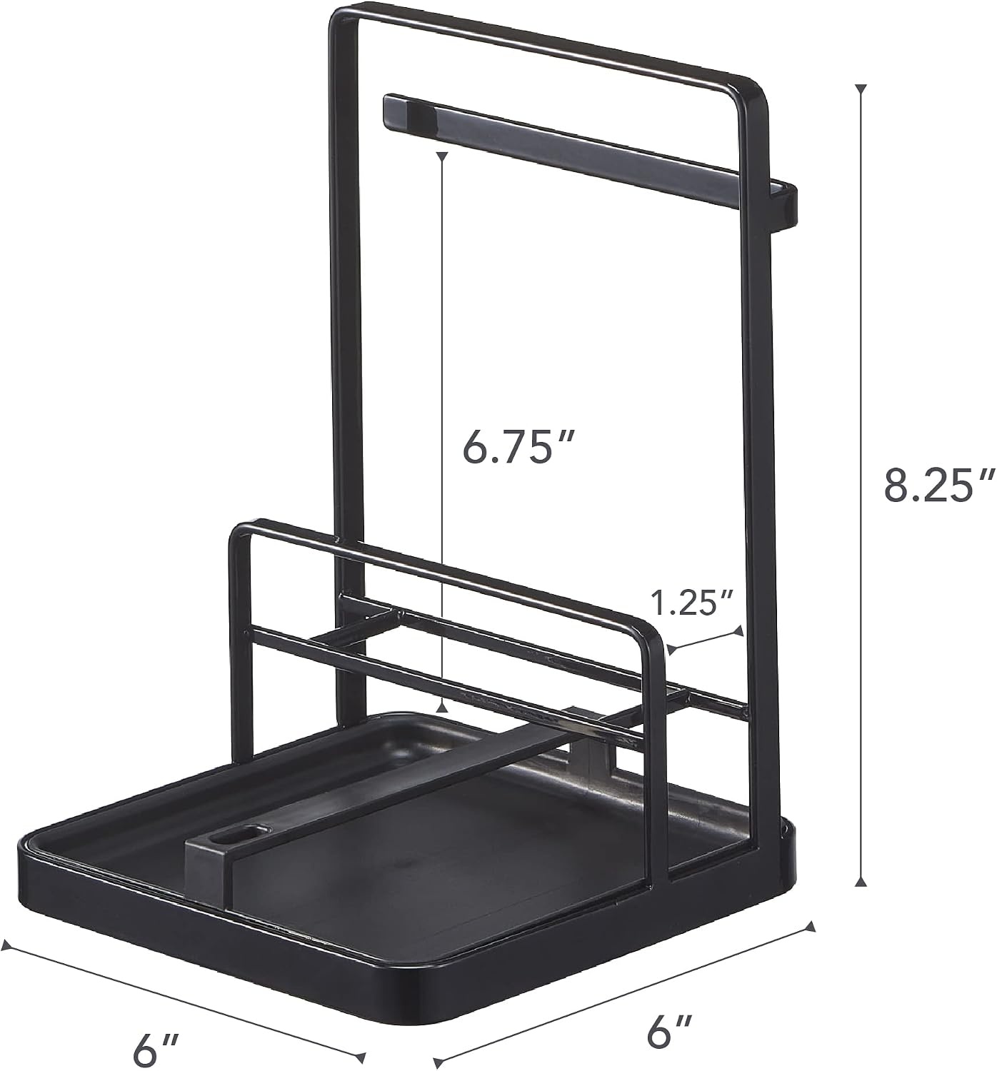 image:imageYAMAZAKI Home Tower Cooking Tool And Lid Station Kitchen Utensil Organizer Stand Steel