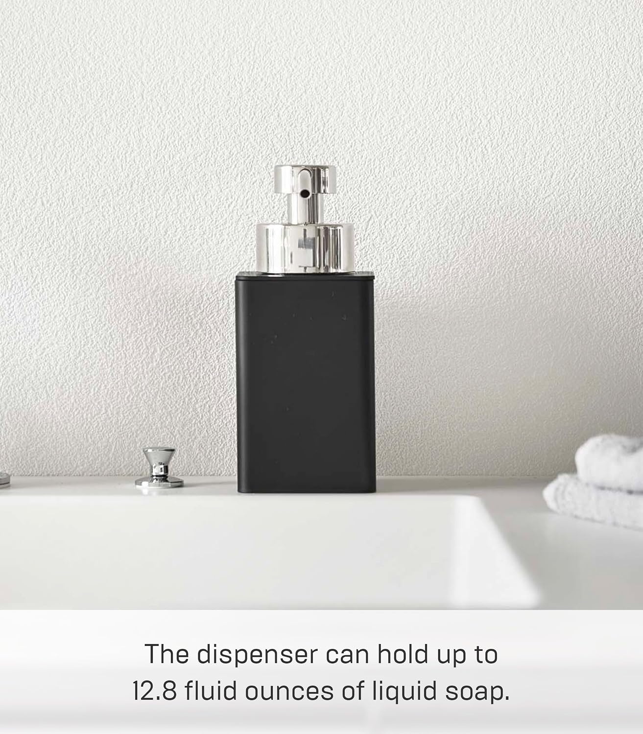image:imageYAMAZAKI Home Tower Foam Soap Dispenser Abs Plastic 122 Fluid Oz 360 MillilitersBlack