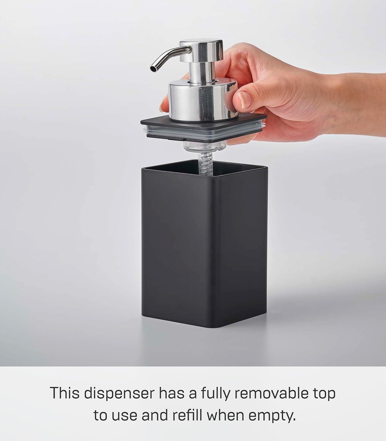 image:imageYAMAZAKI Home Tower Foam Soap Dispenser Abs Plastic 122 Fluid Oz 360 MillilitersBlack