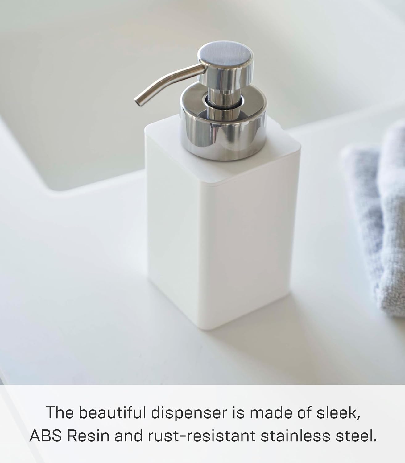 image:imageYAMAZAKI Home Tower Foam Soap Dispenser Abs Plastic 122 Fluid Oz 360 MillilitersWhite